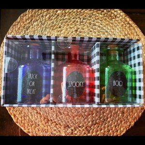 RAE DUNN POTION BOTTLES SET OF 3